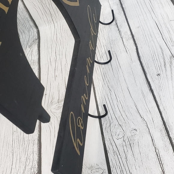 Happiness Is Homemade Wood Wall Decor With Hooks - Picture 4 of 7